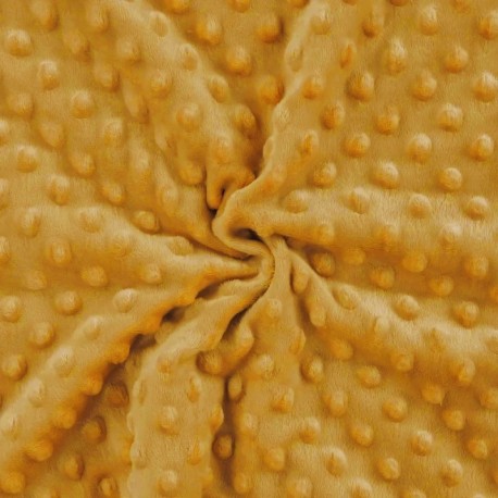 Coupon 3m Tissu Minky Betty Safran  
