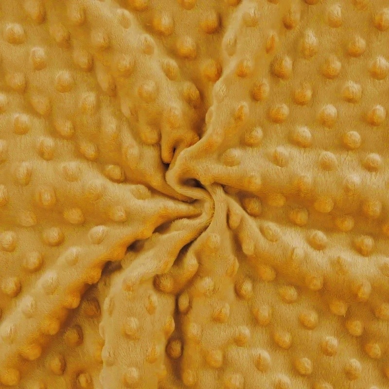 Coupon 3m Tissu Minky Betty Safran  