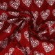 Coupon 3m Tissu Amor Coton 57fils Rouge
