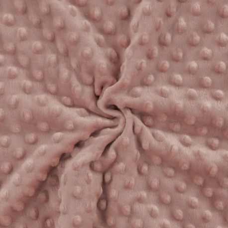 Coupon 3m Tissu Minky Betty Poudre  