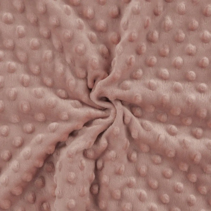 Coupon 3m Tissu Minky Betty Poudre  