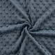 Coupon 3m Tissu Minky Betty Bleu Jean  