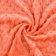Coupon 3m Tissu Minky Betty Abricot  