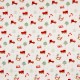Coupon 3m Tissu Popeline Imprimée Noel Blanc 