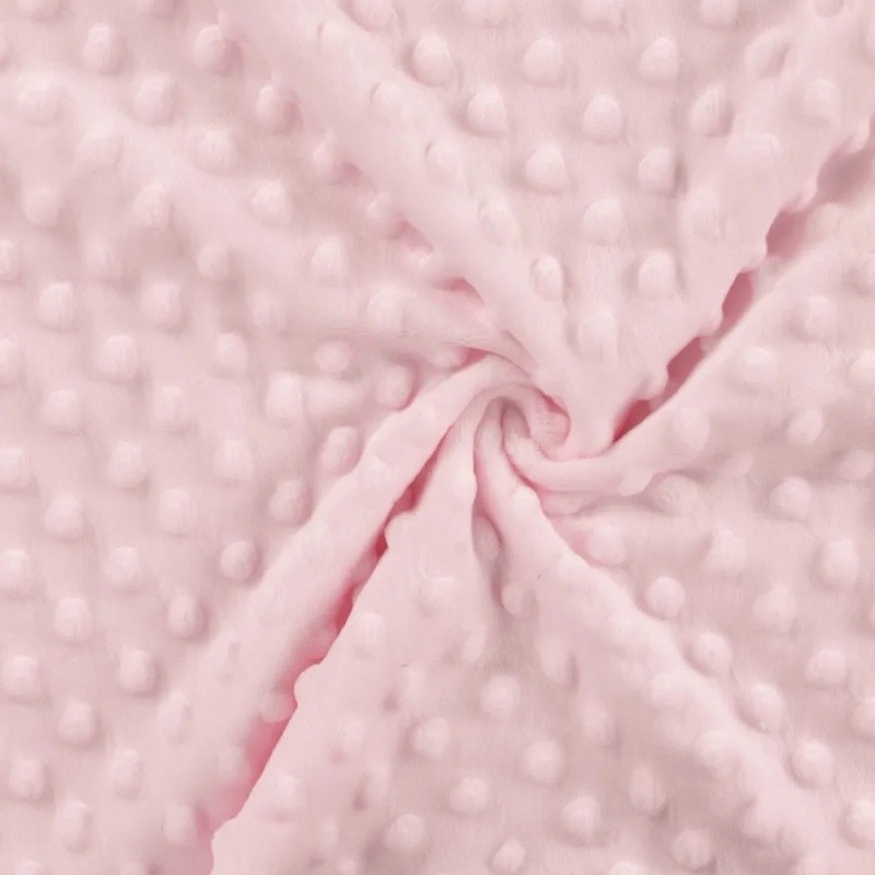Coupon 3m Tissu Minky Betty Uni Rose 