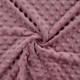 Coupon 3m Tissu Minky Betty Parme 