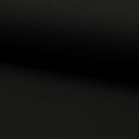 Coupon 3m Tissu Burlington Uni Noir