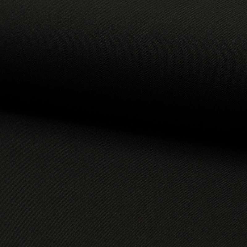 Coupon 3m Tissu Burlington Uni Noir