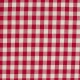 Coupon 3m Tissu Grand Vichy 10mm Rouge 