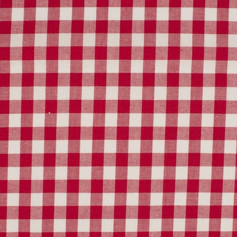 Coupon 3m Tissu Grand Vichy 10mm Rouge 