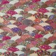 Coupon 3m Tissu Paysage Cretonne Imprimé Or et Multico