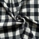 Coupon 3m Tissu Celestin Carreaux Noir