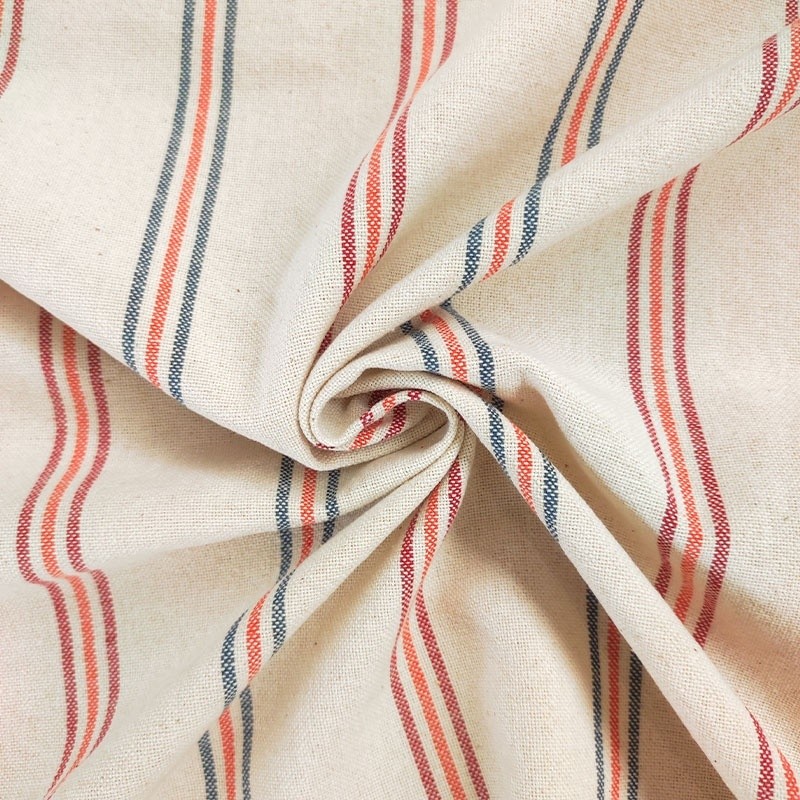 Coupon 3m Tissu Tartan Rayures Mulitco