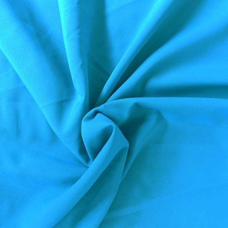 Coupon 3m Tissu Burlington Uni Grande Largeur Bleu