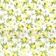 Coupon 3m Tissu Imprimé Limoneto Petits Citrons Jaune