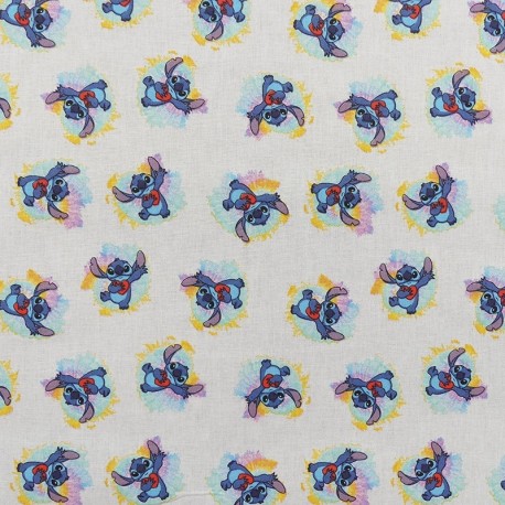 Coupon 3m Tissu Licence Lilo&stitch Deep Imprimé Multico 
