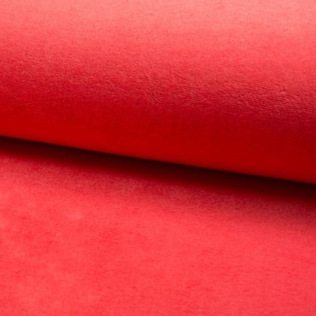 Coupon 3m Tissu Bambounette Corail 