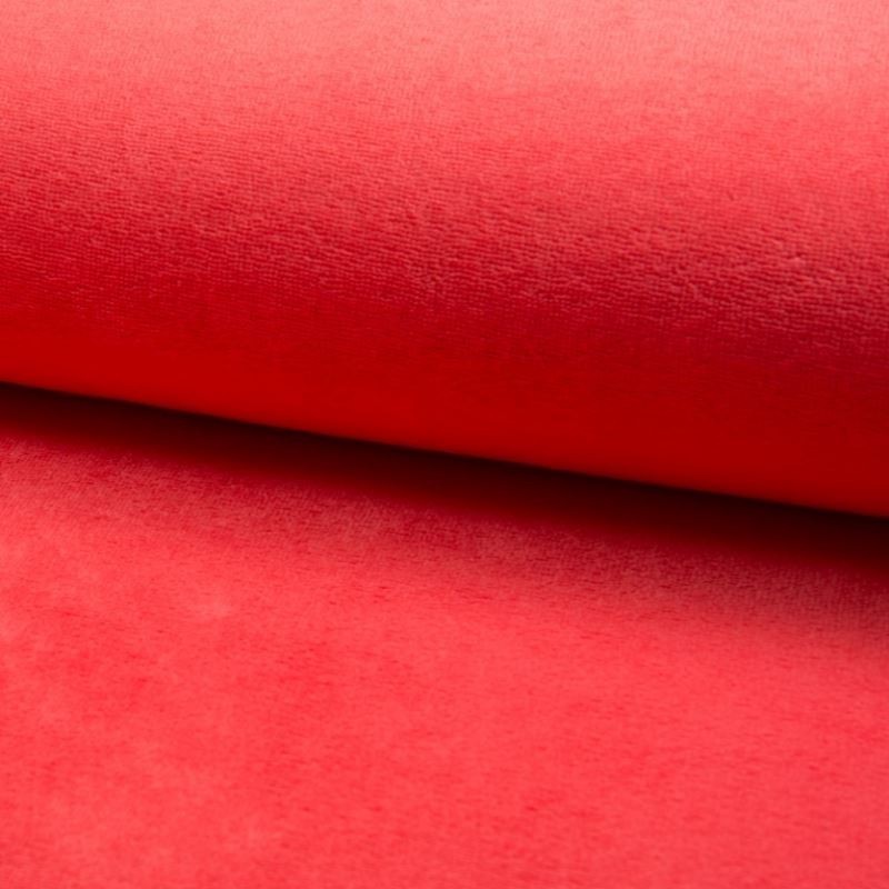 Coupon 3m Tissu Bambounette Corail 