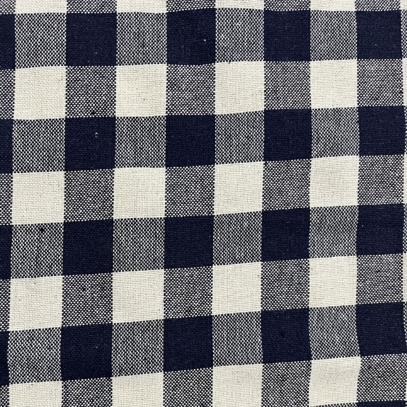 Coupon 3m Tissu Celestin Carreaux Indigo 