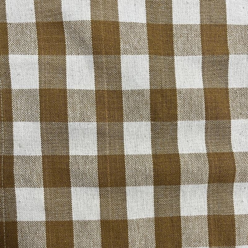 Coupon 3m Tissu Celestin Carreaux Peanut 