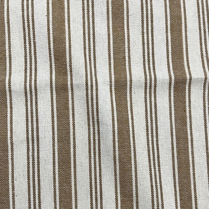 Coupon 3m Tissu Eugene Rayures Peanut
