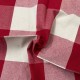 Coupon 3m Tissu Big Celestin Gros Carreaux Rouge 