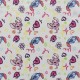 Coupon 3m Tissu Licence Lilo&stitch Graphiti Imprimé Multico