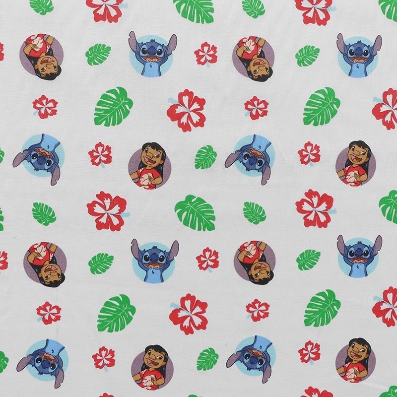 Coupon 3m Tissu Licence Lilo&stitch Together Imprimé Multico