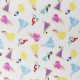 Coupon 3m Tissu Licence Princesse Fond Blanc 