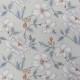 Coupon 3m Tissu Moet Imprimé Grosses Fleurs Fond Lin 