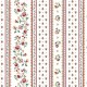 Coupon 3m Tissu Cretonne Figuerolles Rayure Ecru 