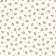 Coupon 3m Tissu Cretonne Figuerolles All Over Ecru