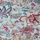 Coupon 3m Tissu Imprimé Esprit Blockprint Taj Mahal Bleu Ciel
