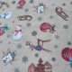 Coupon 3m Tissu Toile Loneta Panina Noel