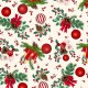 Coupon 3m Tissu Toile Loneta Gorostia Noël 