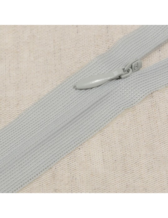 Fermeture invisible non séparable 40 cm gris