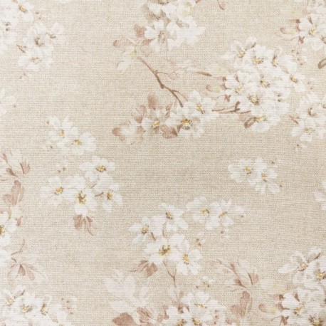 Coupon 3m Tissu Imprimé Almondy Nude