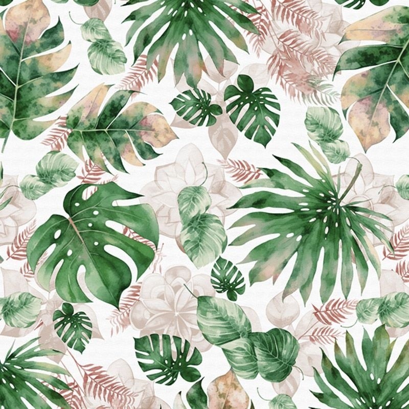 Coupon 3m Tissu Imprimé Iguana Verde