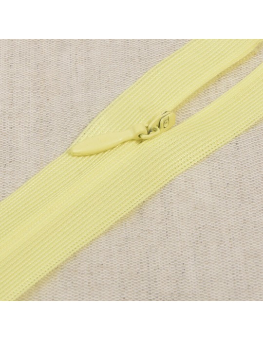 Fermeture invisible non séparable 40 cm jaune