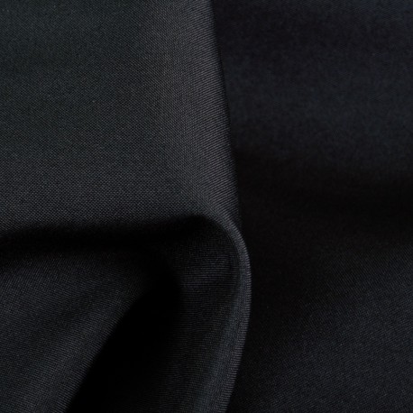 Coupon 3m Tissu Burlington Grande Largeur Noir 