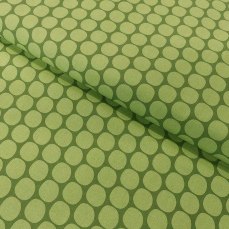 Coupon 3m Tissu Coton Imprimé Large Dot Print 