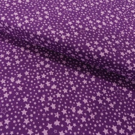 Coupon 3m Tissu Coton Imprimé Stars 
