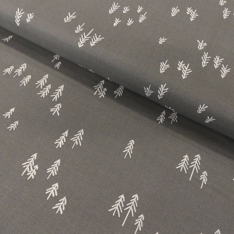 Coupon 3m Tissu Coton Imprimé Sketched Forest