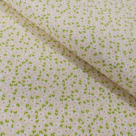 Coupon 3m Tissu Coton Imprimé Disty Floral
