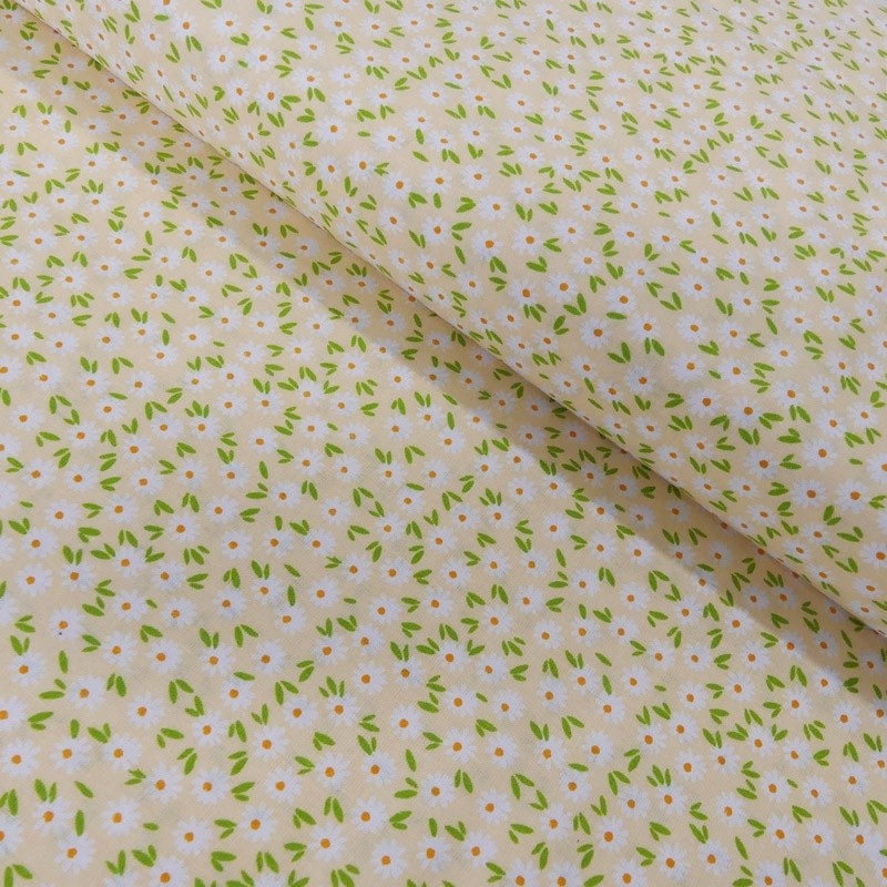 Coupon 3m Tissu Coton Imprimé Disty Floral