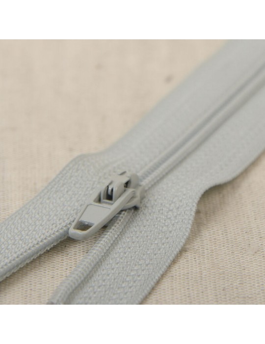 Fermeture fine polyester 35 cm gris
