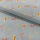 Coupon 3m Tissu Coton Imprimé Ditzy Floral 