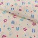 Coupon 3m Tissu Coton Imprimé Flip Flop And Stars 
