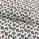 Coupon 3m Tissu Coton Imprimé Colorful Leopard Prt