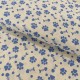 Coupon 3m Tissu Coton Imprimé Paw Prints Blue